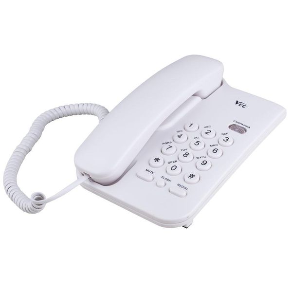 Telefone com Bloqueador Vec KXT 3026 Branco Branca