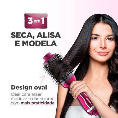 Escova Secadora Mondial Chrome Pink 1200W ES-04 110
