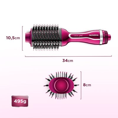 Escova Secadora Mondial Chrome Pink 1200W ES-04 220
