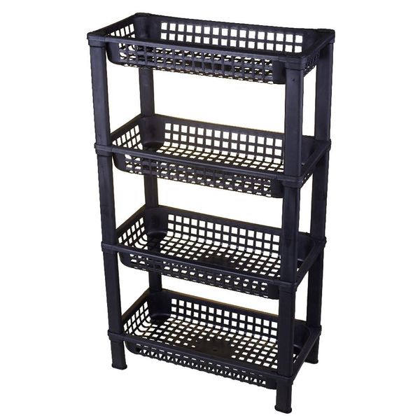 Organizador 4 Prateleiras Multiuso Utility São Bernardo FR05 Preto Preta