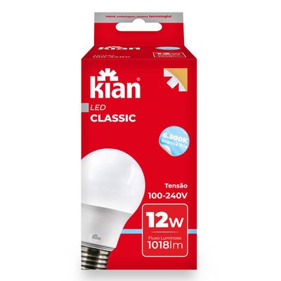 Lâmpada Led 12W Kian Branca Bivolt Bivolt