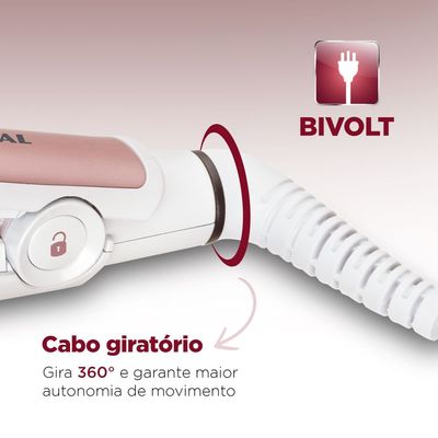 Prancha Alisadora White Rose Line Mondial - P-50 Bivolt