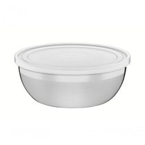 Pote Tramontina Freezinox Redondo Em Inox Com Tampa Plástica 4,2 Litros