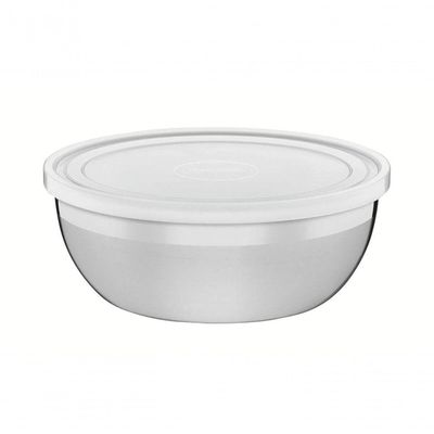 Pote Tramontina Freezinox Redondo Em Inox Com Tampa Plástica 4,2 Litros