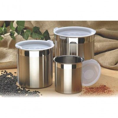 Pote Tramontina Cucina Em Inox Para Mantimentos Com Tampa 12cm 1,5 Litros