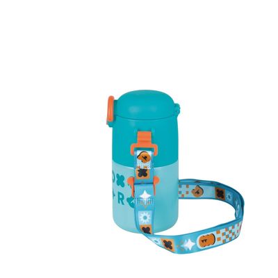 Garrafa Térmica Kids Alça Azul 500ml