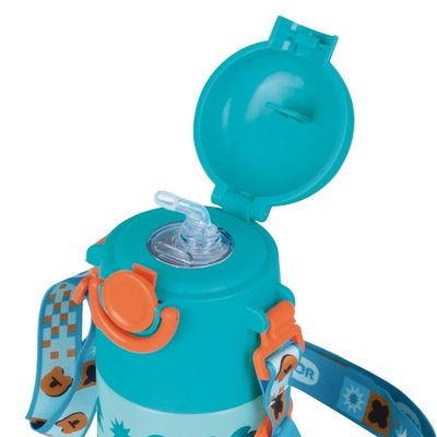 Garrafa Térmica Kids Alça Azul 500ml