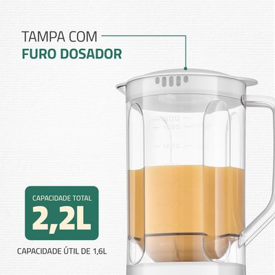 Liquidificador Pratic Power Mondial Branco 550W L-97-W 220V