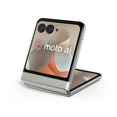 Smartphone Motorola Razr 60 5G - Branco, 256GB, 24GB RAM (12GB RAM + 12GB Ram Boost), Câmera 50 MP, Tela de 6,9"