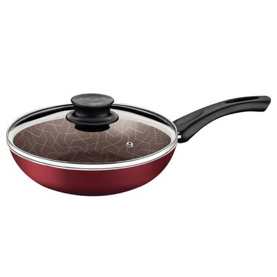 Frigideira Funda com Tampa Tramontina 26cm Antiaderente 2,9L Vermelho Starflon Max
