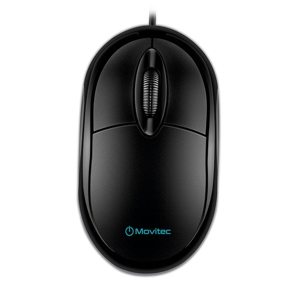 Mouse com Fio Movitec Preto OMFC-01 MOUSE OMFC-01 NA COM FIO Mouse com Fio Movitec Preto OMFC-01 MOUSE OMFC-01 NA COM FIO