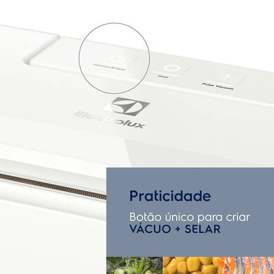 Seladora a Vácuo Electrolux Portátil Branca Silenciosa 127V