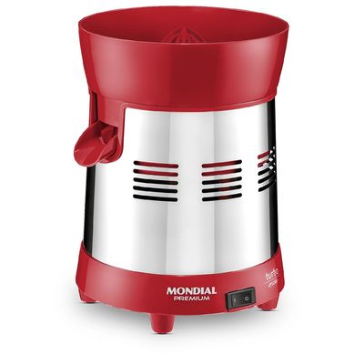 Extrator Turbo Premium Mondial Vermelho e Inox 250W E-24 Bivolt