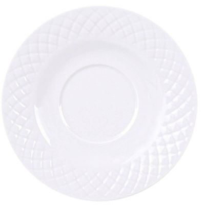 Jogo 6 Xícaras com Pires Tramontina Ingrid Porcelana Branco 185ml Chá Café Mesa Posta