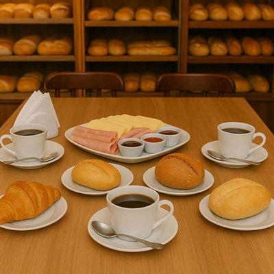 Kit 12 Xícaras de Chá Café com Pires Porcelana 185ml Tramontina Ingrid Padaria Hotel