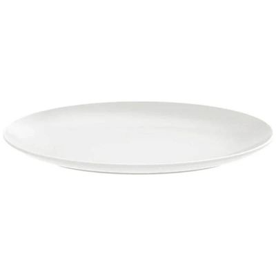 Kit 2 Travessas de Porcelana Oval 40x29cm Baixela Servir Assados Branco Tramontina Sophia