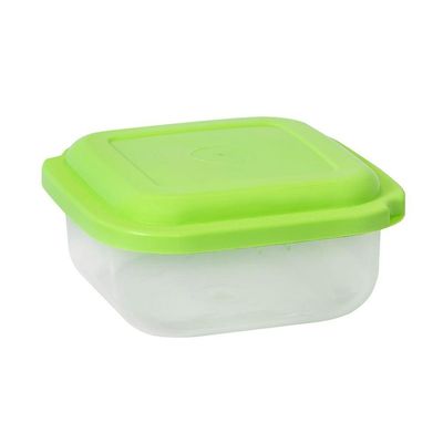 Pote Plástico Quadrado 500ml Plasvale Verde
