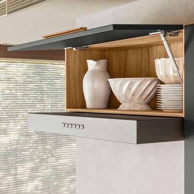 Cozinha Com Balcão Lemon Com 10 Portas E 1 Gaveta 222 Cm