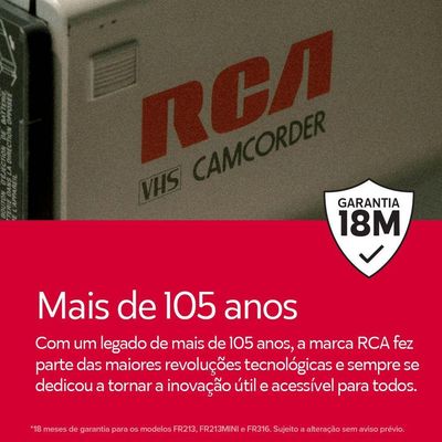 Caixa de Som Portátil RCA BT 90W IPX5 Luzes LED RGB Potente Design Minimalista Elegante FR316