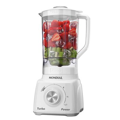 Liquidificador Turbo Power Mondial Branco e Cinza 550W L-99 WG 220