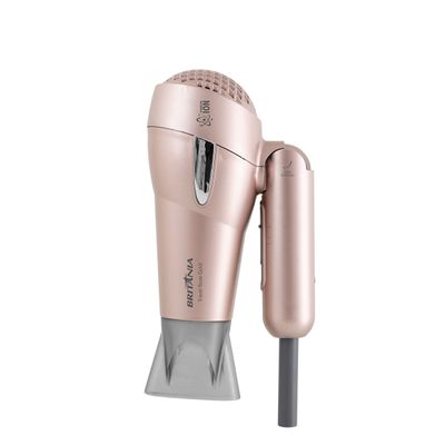 Kit Britânia Travel Rose Gold  - Secador + Prancha Bivolt