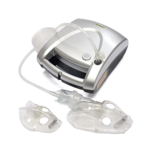 Nebulizador e Inalador G-Tech Nebcom V Prata Bivolt