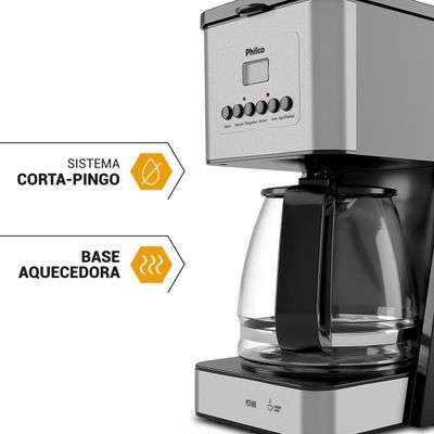 Cafeteira Philco 40 cafezinhos 1000W Painel Digital PCF40B 127V