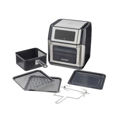 Fritadeira Air Fryer Black Decker 12 Litros AFO12G Preto E Inox 127v