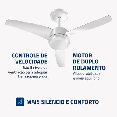 Ventilador de Teto Maxi Air Mondial Branco 125W VTE-01 110