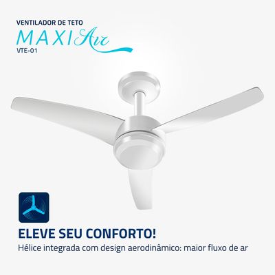 Ventilador de Teto Maxi Air Mondial Branco 125W VTE-01 110