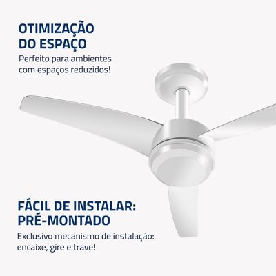 Ventilador de Teto Maxi Air Mondial Branco 125W VTE-01 110
