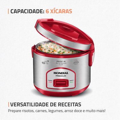Panela Elétrica Mondial Pratic 6I PE-45-6X 220