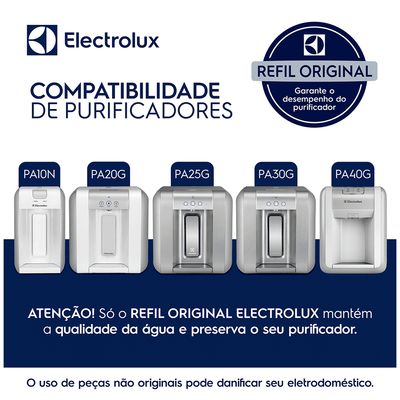Kit Filtro/Refil Original de Água para Purificador Electrolux PA10N PA20G PA25G PA30G PA40G (6 unidades) Não se aplica