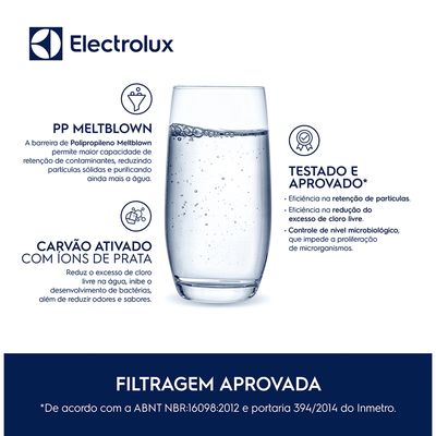 Kit Filtro/Refil Original de Água para Purificador Electrolux PA10N PA20G PA25G PA30G PA40G (6 unidades) Não se aplica