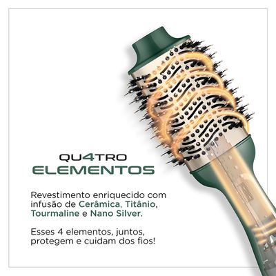 Escova Secadora By Juliette Mondial Verde Oliva 1300W ES-JU-02 Bivolt
