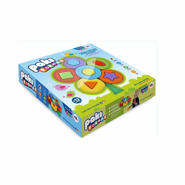Brinquedo Árvore de Montar Pakitoys Formas Geométricas Brinquedo Árvore de Montar Pakitoys Formas Geométricas