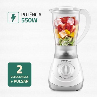 Liquidificador Easy Power Mondial Branco 550W L-550-W 220