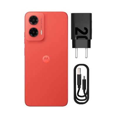 Smartphone Motorola Moto G35 5G 256GB - Coral, 12GB RAM Boost, Câmera 50 MP + Selfie 16MP e Tela 6,7", Android 14