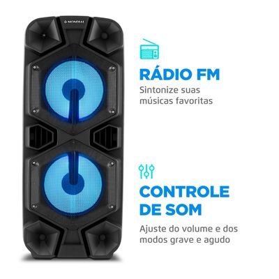 Caixa Amplificada Connect Mega Sound II CM-1500 Bivolt