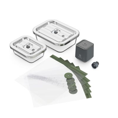 Conjunto de seladora, potes de vidro, sacos e rolhas para fechamento a vácuo Electrolux Não se aplica