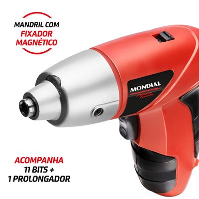 Parafusadeira Elétrica Mondial Power Tools FPF-05 Bivolt