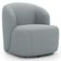 Poltrona Giratória Orgânica Para Sala Living Heidy F04 Linho Cinza - Lyam Decor