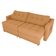 Sofá Cama Reclinável 2 Lugares Premium Com Assentos Dividido 2,20 Larg Nayla Matrix Boucle Mostarda