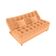 Sofá Cama 3 Lugares Casal Confortável 1,85 Larg Duda Matrix Boucle Mostarda