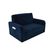 Sofá Cama 2 Lugares Compacto Com Baú 145 Larg Daiane Matrix Veludo Azul