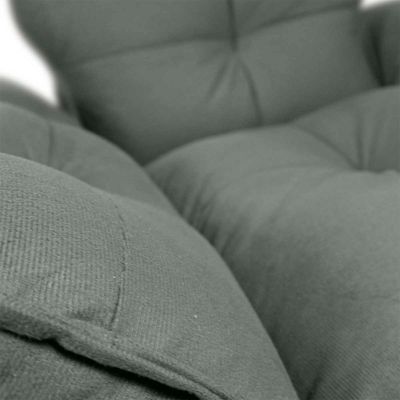 Poltrona Opala Tokio Para Descanço Confortável Toquio Matrix Suede Cinza