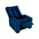 Poltrona Do Papai Reclinável Pallas Matrix Veludo Azul