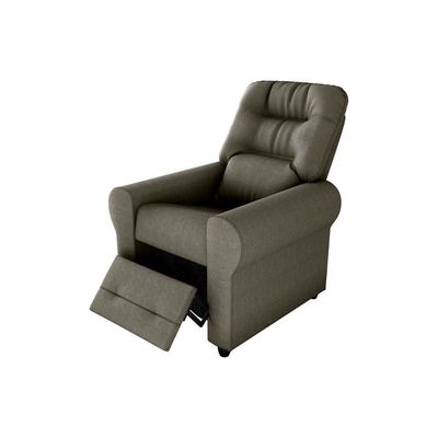 Poltrona Do Papai Reclinável Clio Matrix Suede Capuccino