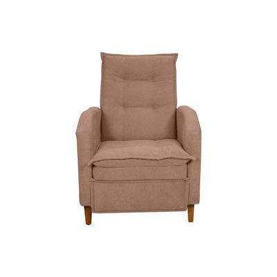 Poltrona Amamentação Luxo Reclinável Com Assento Confortável Yaris Matrix Boucle Marrom