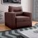 Sofa Cama Poltrona 1 Lugar Solteiro 0,90 Larg Marissol Matrix Suede Marrom